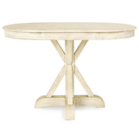 Maxwell Oval Dining Table, Sunbleached Ivory