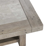 Stonebridge Square Coffee Table, Distressed Gray-Furniture - Accent Tables-High Fashion Home