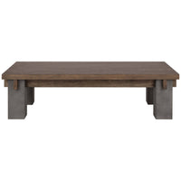 Dallas Rectangular Coffee Table, Brown/Dark Gray-Furniture - Accent Tables-High Fashion Home