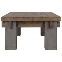 Dallas Rectangular Coffee Table, Brown/Dark Gray-Furniture - Accent Tables-High Fashion Home