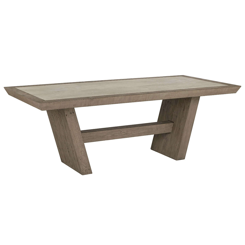 Efron Rectangular Dining Table, Distressed Gray-Furniture - Dining-High Fashion Home