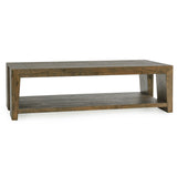 Troy Rectangular Coffee Table, Aged Brown-Furniture - Accent Tables-High Fashion Home