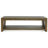Troy Rectangular Coffee Table, Aged Brown-Furniture - Accent Tables-High Fashion Home