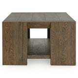 Troy Rectangular Coffee Table, Aged Brown-Furniture - Accent Tables-High Fashion Home