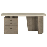 Angus Desk, Distressed Gray-Furniture - Office-High Fashion Home