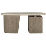 Angus Desk, Distressed Gray-Furniture - Office-High Fashion Home