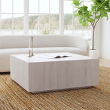 Layne Coffee Table, Milk White-Furniture - Accent Tables-High Fashion Home
