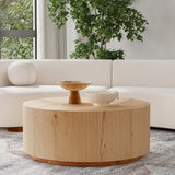 Layne Round Coffee Table, True Natural