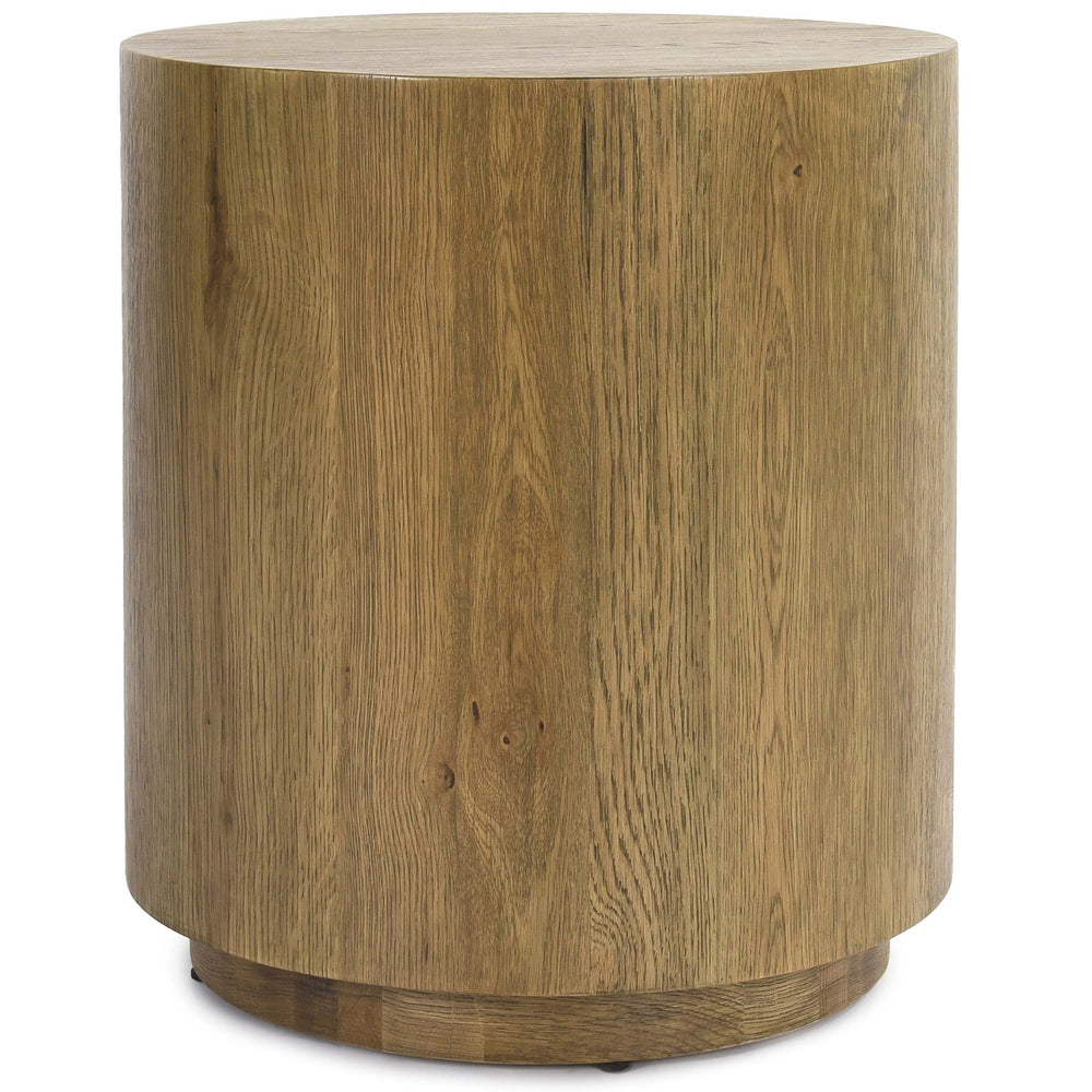 Layne Round End Table, Light Brown-Furniture - Accent Tables-High Fashion Home