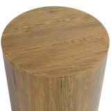 Layne Round End Table, Light Brown-Furniture - Accent Tables-High Fashion Home