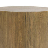 Layne Round End Table, Light Brown-Furniture - Accent Tables-High Fashion Home