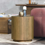 Layne Round End Table, Light Brown-Furniture - Accent Tables-High Fashion Home