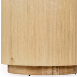 Layne Round End Table, True Natural-Furniture - Accent Tables-High Fashion Home