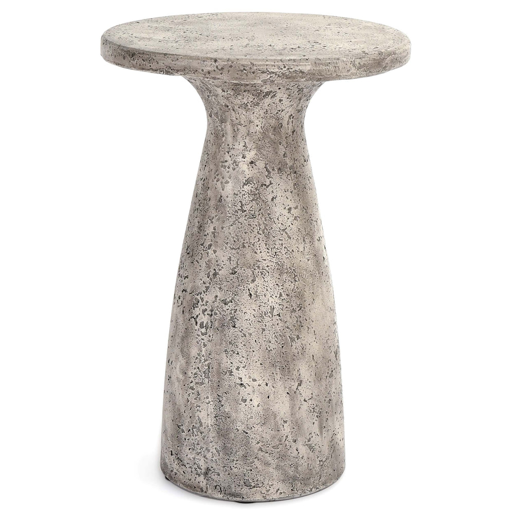 Collins 19" Accent Table, Light Gray-Furniture - Outdoor-High Fashion Home