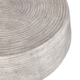 Nellie Outdoor Round Coffee Table, Light Gray-Furniture - Outdoor-High Fashion Home