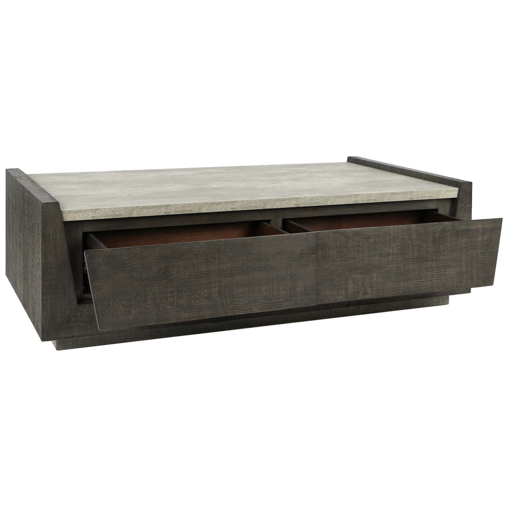 Tori Rectangular Coffee Table, Antique Gray-Furniture - Accent Tables-High Fashion Home