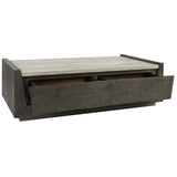 Tori Rectangular Coffee Table, Antique Gray-Furniture - Accent Tables-High Fashion Home
