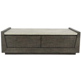 Tori Rectangular Coffee Table, Antique Gray-Furniture - Accent Tables-High Fashion Home