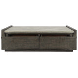 Tori Rectangular Coffee Table, Antique Gray-Furniture - Accent Tables-High Fashion Home
