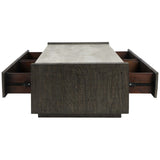 Tori Rectangular Coffee Table, Antique Gray-Furniture - Accent Tables-High Fashion Home