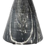 Fern Outdoor Round Accent Table, Black-Furniture - Outdoor-High Fashion Home