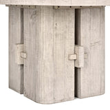 Rosemount Reclaimed Round Dining Table, White Wash-High Fashion Home