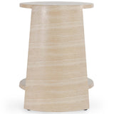 Rosen Outdoor Round Table, Travertine-Furniture - Outdoor-High Fashion Home