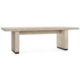 Lynx Rectangular Dining Table, Antique White-Furniture - Dining-High Fashion Home