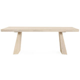 Sanford Rectangular Dining Table, Cream Washed-Furniture - Dining-High Fashion Home