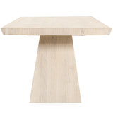 Sanford Rectangular Dining Table, Cream Washed-Furniture - Dining-High Fashion Home