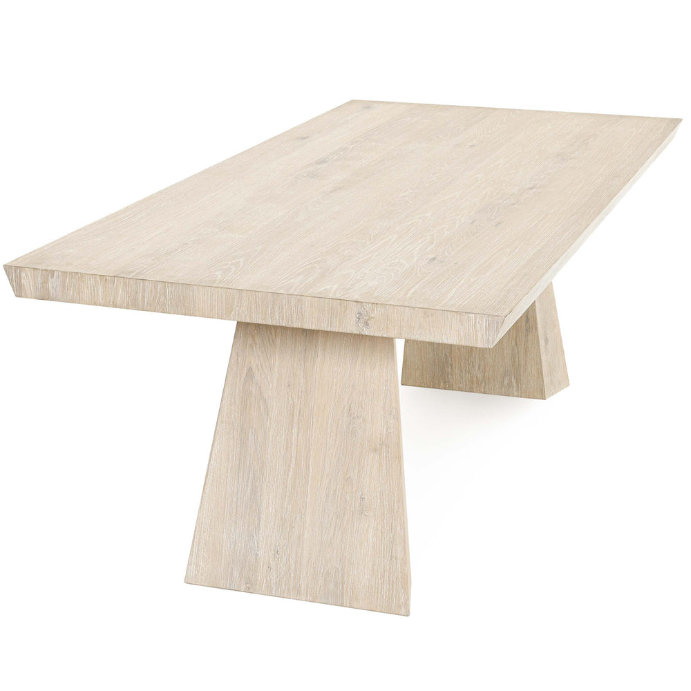 Sanford Rectangular Dining Table, Cream Washed-Furniture - Dining-High Fashion Home
