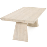 Sanford Rectangular Dining Table, Cream Washed-Furniture - Dining-High Fashion Home