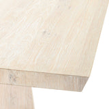 Sanford Rectangular Dining Table, Cream Washed-Furniture - Dining-High Fashion Home