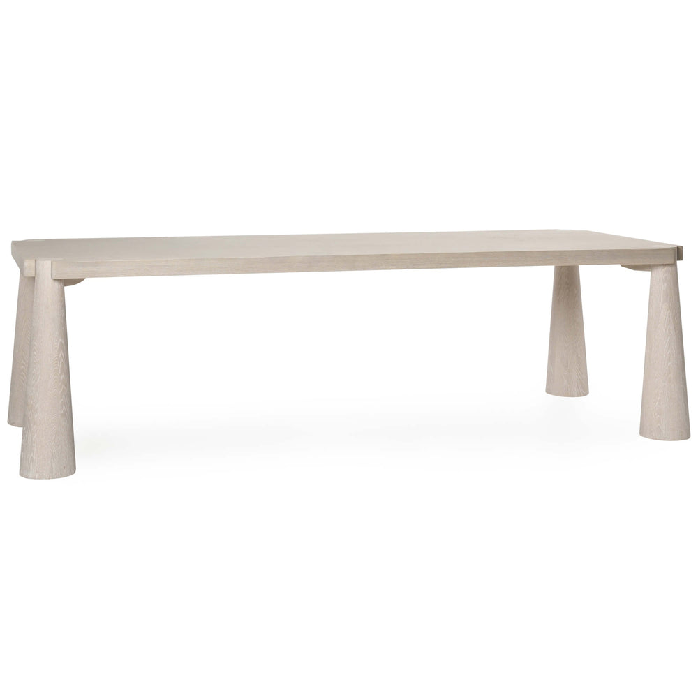 Atrop Rectangular Dining Table, Milk White-Furniture - Dining-High Fashion Home