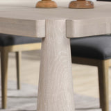 Atrop Rectangular Dining Table, Milk White-Furniture - Dining-High Fashion Home