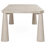 Atrop Rectangular Dining Table, Milk White-Furniture - Dining-High Fashion Home