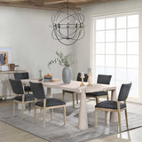 Atrop Rectangular Dining Table, Milk White-Furniture - Dining-High Fashion Home