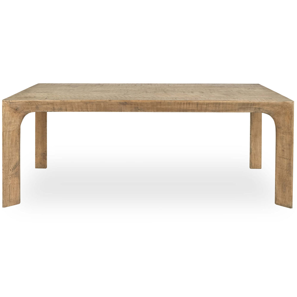 Crest Rectangular Dining Table, Warm Natural-Furniture - Dining-High Fashion Home