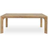 Crest Rectangular Dining Table, Warm Natural-Furniture - Dining-High Fashion Home