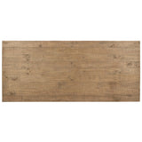 Crest Rectangular Dining Table, Warm Natural-Furniture - Dining-High Fashion Home
