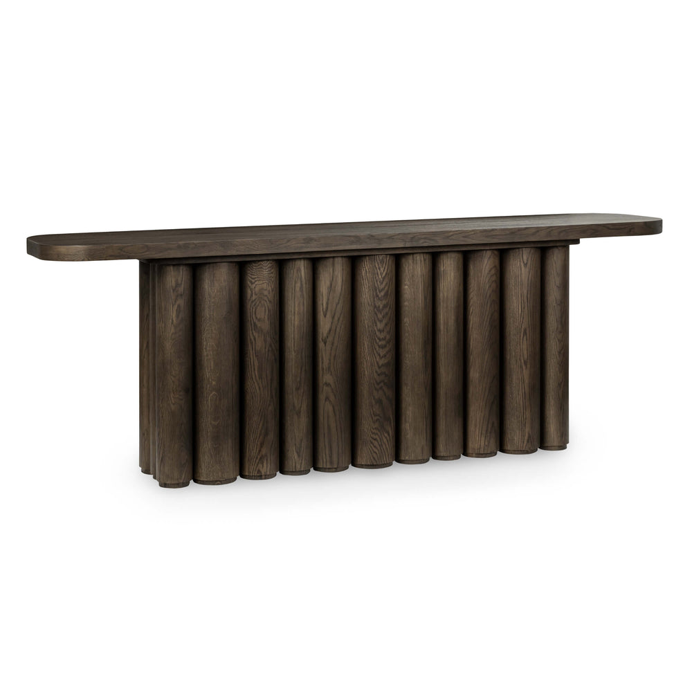 Tiber Console Table, Brown-Furniture - Accent Tables-High Fashion Home