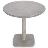 Paulina 31" Outdoor Bistro Table, Light Gray-Furniture - Outdoor-High Fashion Home