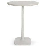 Paulina 31" Outdoor Pub Table, White-Furniture - Outdoor-High Fashion Home