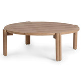 Oliver Outdoor Round Coffee Table, Butterscotch-Furniture - Accent Tables-High Fashion Home