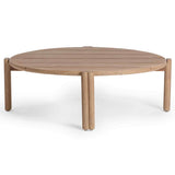 Oliver Outdoor Round Coffee Table, Butterscotch-Furniture - Accent Tables-High Fashion Home
