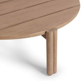 Oliver Outdoor Round Coffee Table, Butterscotch-Furniture - Accent Tables-High Fashion Home