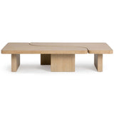 Melina 2 Piece Rectangular Coffee Table, Coastal Drift