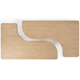 Melina 2 Piece Rectangular Coffee Table, Coastal Drift