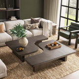 Melina 2 Piece Square Coffee Table, Havanna Brown