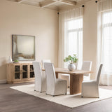 Vander Rectangular Dining Table, Light Oak